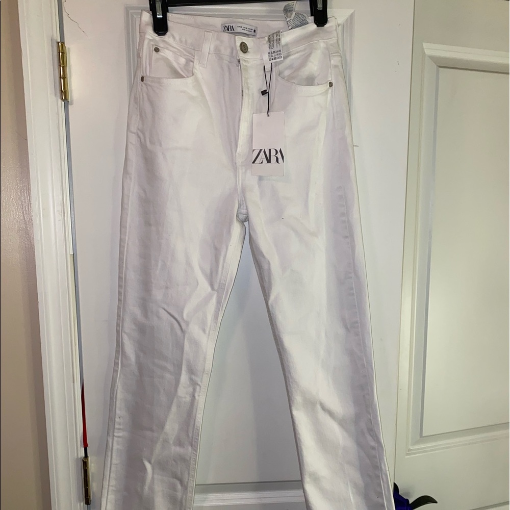 Zara split hem jeans